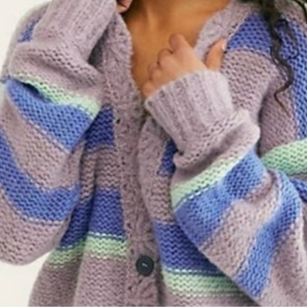 Free people multi color knit sweater
